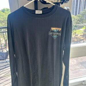 Men’s Keystone Colorado Black Long-Sleeve Shirt - Medium